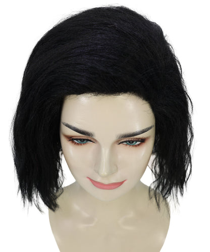 Adult Women's 10" Inch Short Length Halloween Cosplay Ombre Pop Star Fireworks Costume Wig, Synthetic Soft Fiber Hair | Multicolor Options | HPO