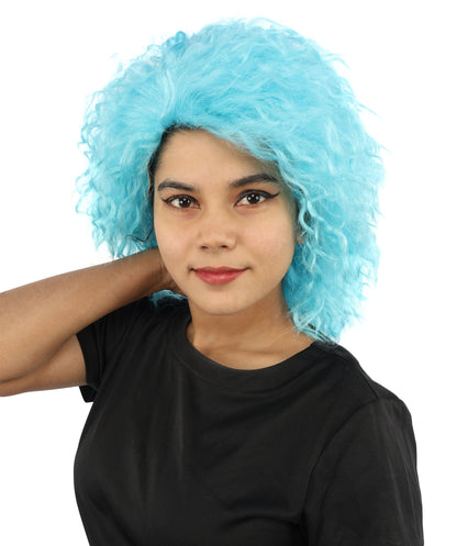 HPO Adult & Teen Women’s 15-Inch Curly Wig | Multiple Color Options | Wavy Voluminous Style | Idal for Costume, Cosplay, and Themed Events