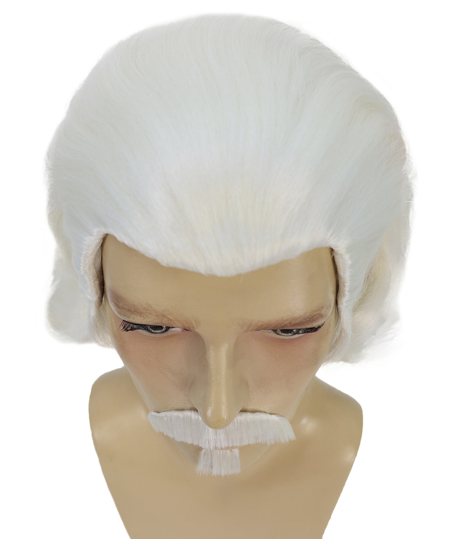 Men's Black Slick Back Dutch Van Der Linde Wig – Red Dead Redemption Inspired Costume Wig for Cosplay & Halloween – Realistic Long Curly Slick Back Hair Wig for Men