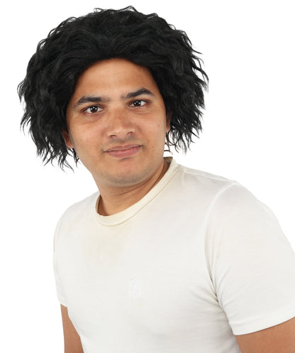 HPO Adult Men's Messy Wavy Shag Wig | Multiple Color Options | Create of synthetic fiber, relaxed tousled volume, breathable base | Party, Halloween, theater, drag, performance, costume events