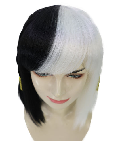 Pharah Costume Wig , Short Black Fancy Wig , Premium Breathable Capless Cap