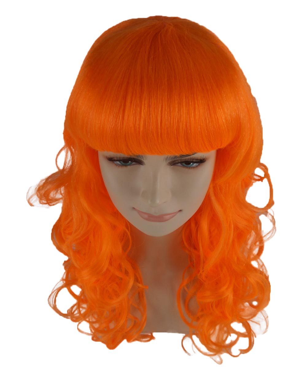 HPO Women's Wig for Fancy Anti-Hero Girl | Long Curly Party Ready Fancy Halloween Wigs | Premium Breathable Capless Cap