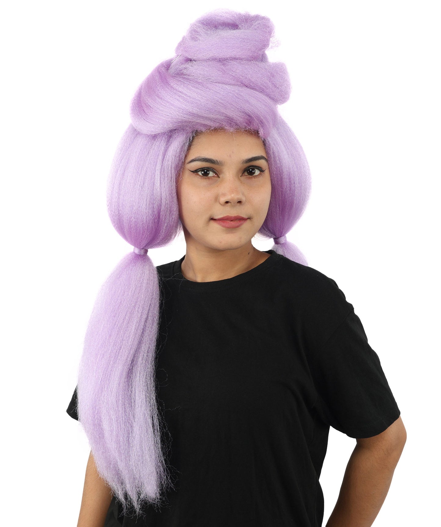 Women’s High Volume Extra Long Yarn Twisted Bun Wig – Multiple Color Options | Bubble Ponytails Hairpiece with Capless Cap | Statement Headpiece for Halloween, Cosplay, Theater and Drag Looks