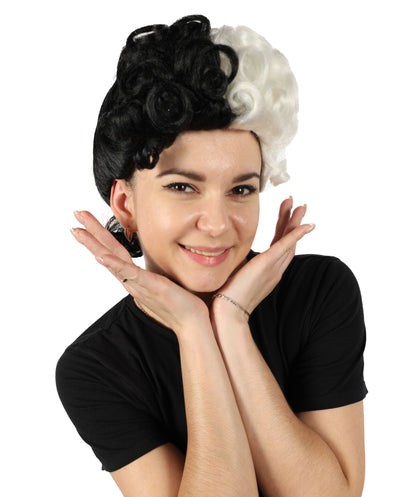 Women's Historical Cosplay Wig | Multicolor Colonial Wig | Premium Breathable Capless Cap