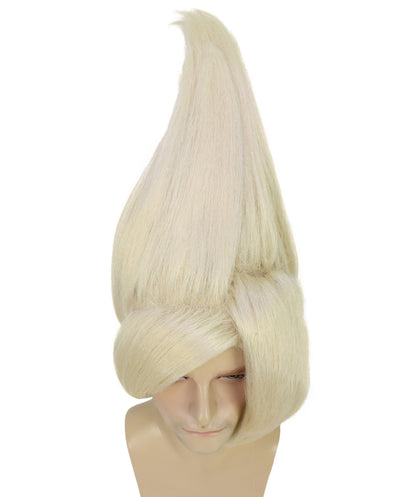 HPO Adult Men's Tv Musical Movie Troll Spiked Wig | Multicolor Options | Flame-retardant Synthetic Fiber