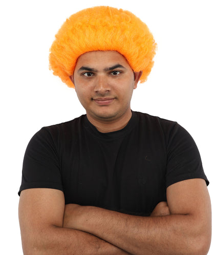HPO Men's Wild Rocker Wig | Multicolor Options | Voluminous Frizzy Heavy Metal Hair, Two Tone Gradient & Breathable Cap | Halloween, Rock Troll Roleplay, 80s Costume, Theater & Concert Events