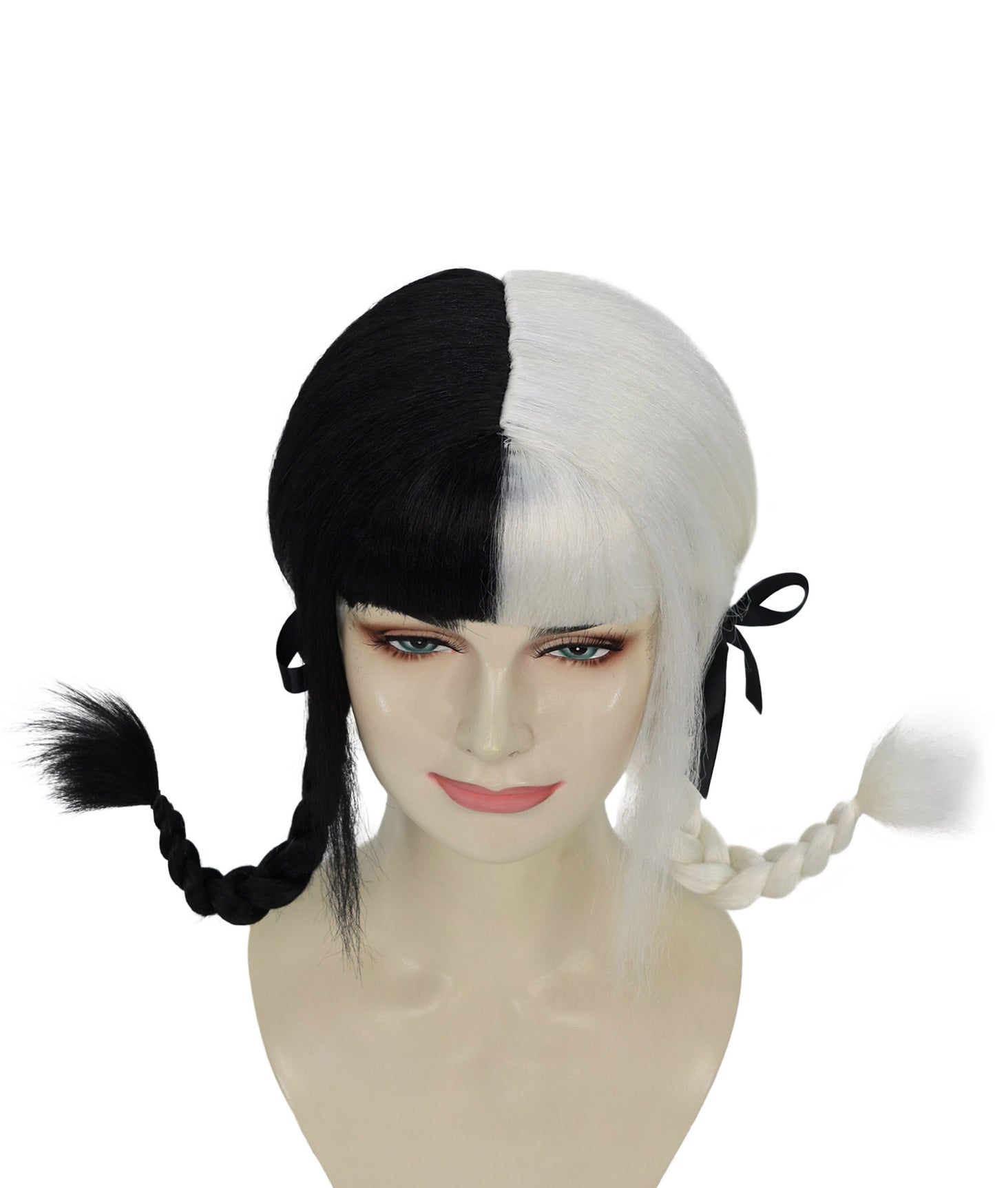 Singer Womens Ponytail Wig | White & Grey Celebrity Wig | Premium Breathable Capless Cap