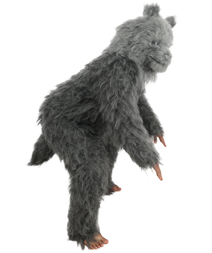 HPO Unisex Dark Grey Wolf Mascot Costume Bundle & Mask Set | Realistic Animal Full Coverage Outfit | Crafted for Parties and Cosplay events