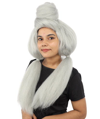 HPO Women’s High Volume Extra Long Yarn Twisted Bun Wig – Multiple Color Options | Bubble Ponytails Hairpiece with Capless Cap | Statement Headpiece for Halloween, Cosplay, Theater and Drag Looks