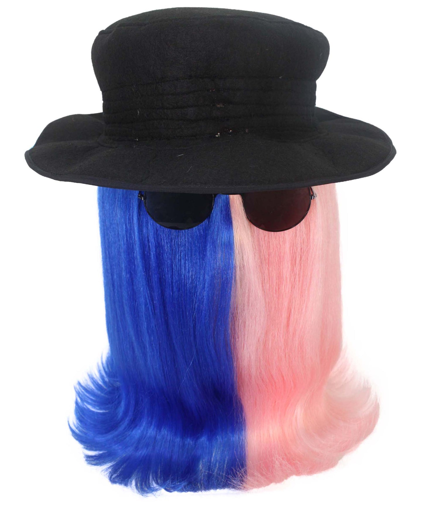 Blue & Pink Straight Creature Wig