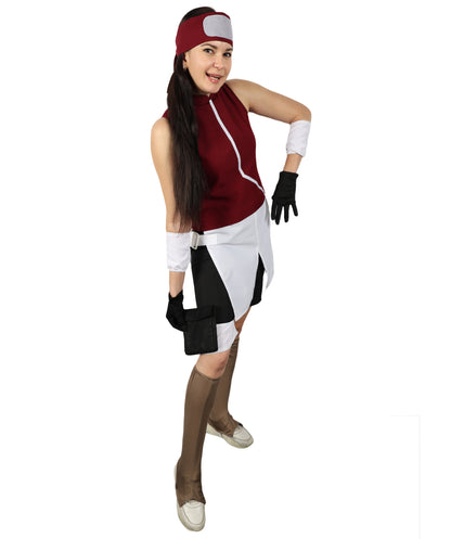 In Spirit Designs Sakura Costume - Pink Ninja Outfit, Perfect for Cosplay and Halloween Fun
