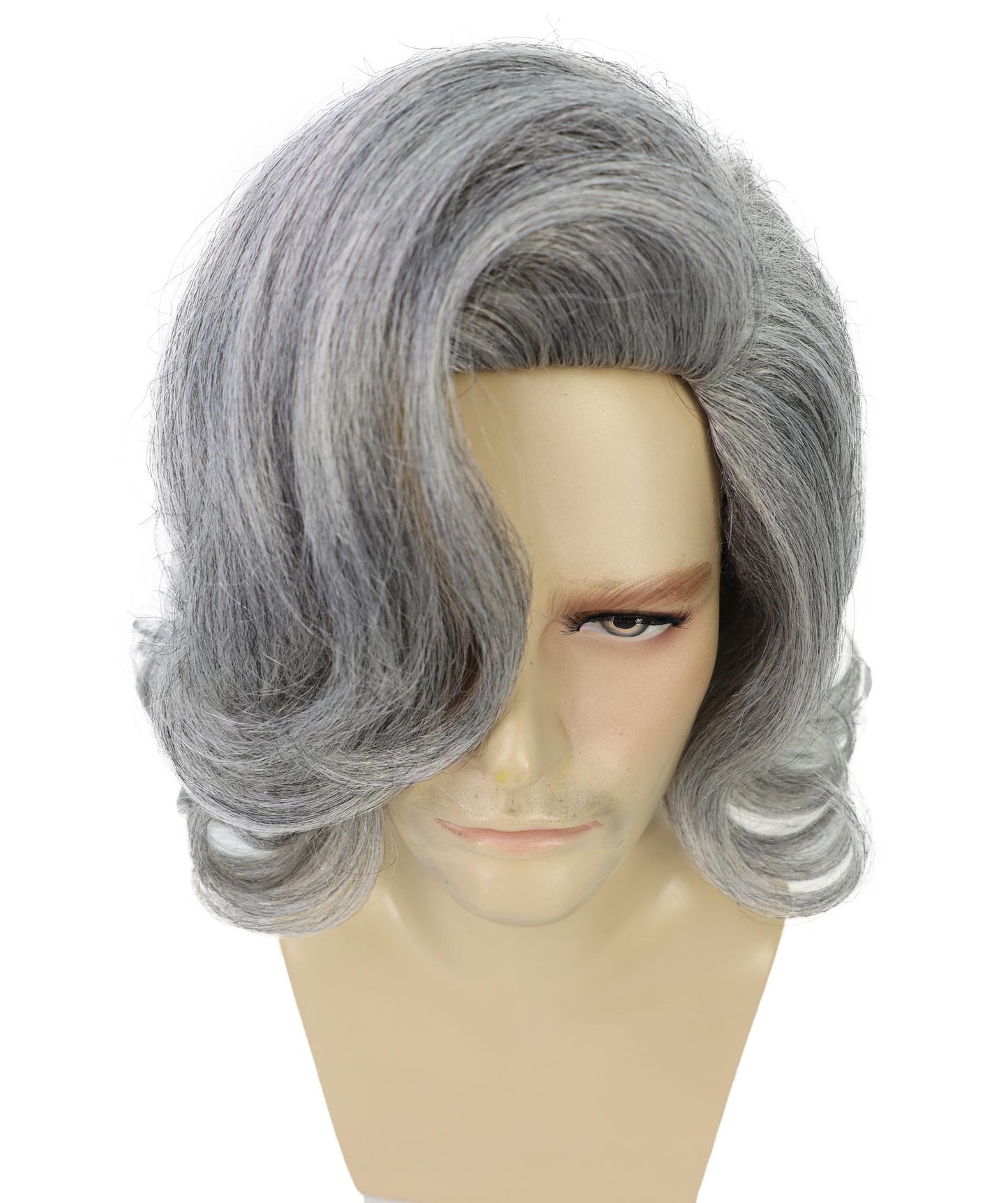 HPO Men's Comedy Movie Character Layered Textured Hair Wig I Flame-retardant Synthetic Fiber