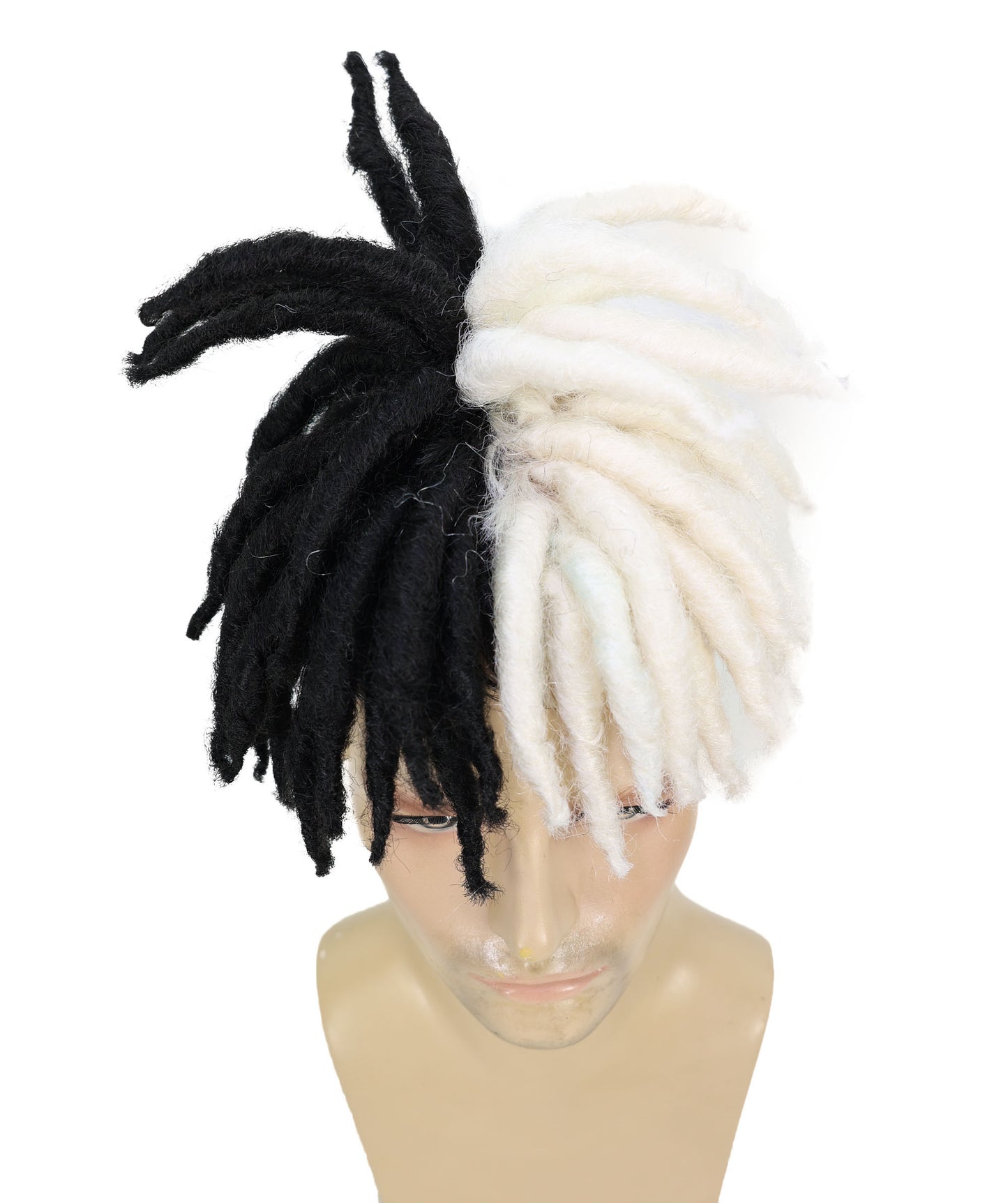 HPO Men’s American Rapper Dark Blue Dreadlock Updo Wig I Non-flammable Synthetic Fiber Wig