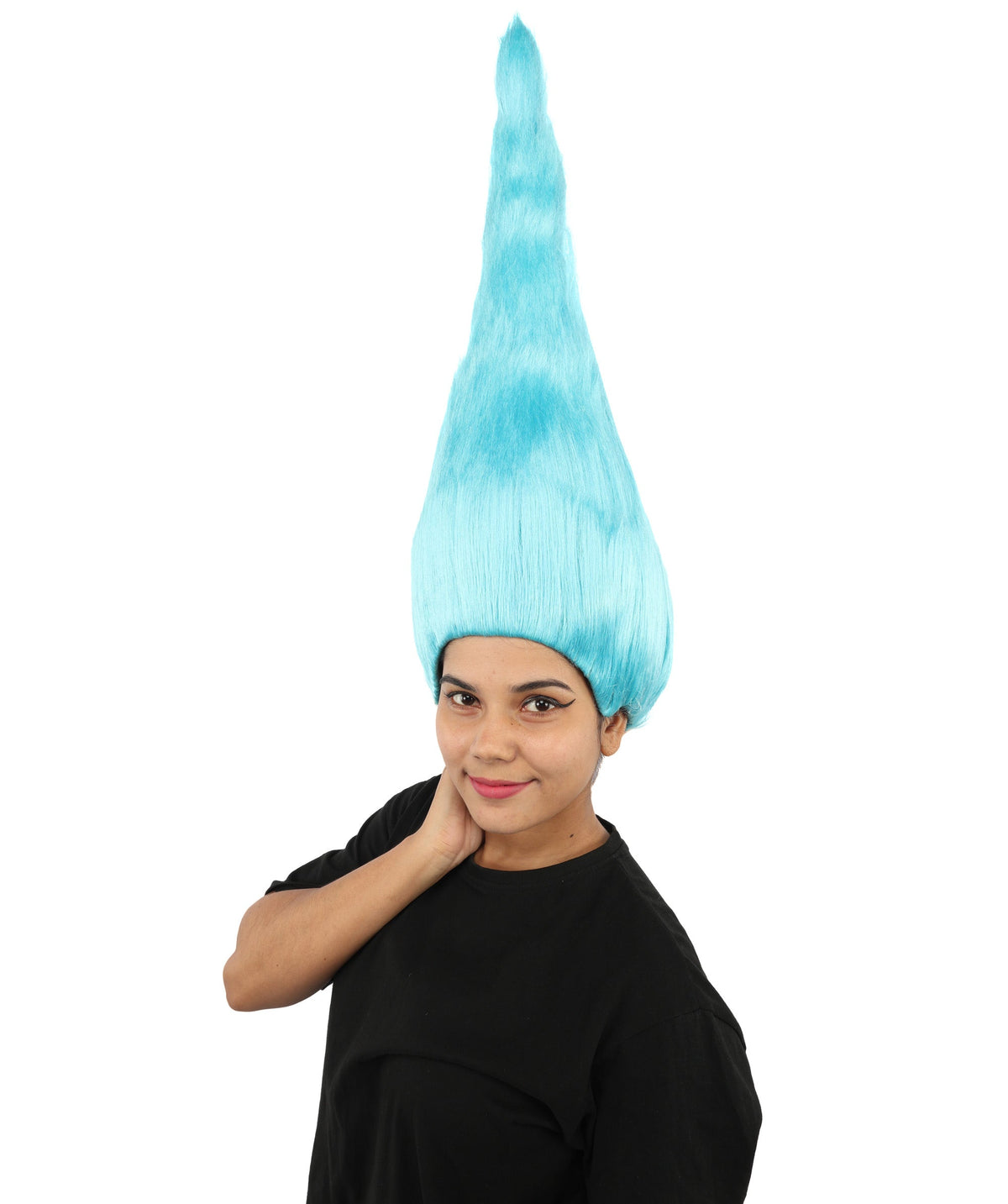 HPO Adult & Teen Women's Tall Cone Wig | Multicolor Options, create of synthetic fiber, extremely tall smooth pointed texture, breathable base | Party, Halloween, theater, drag, performance, costume events