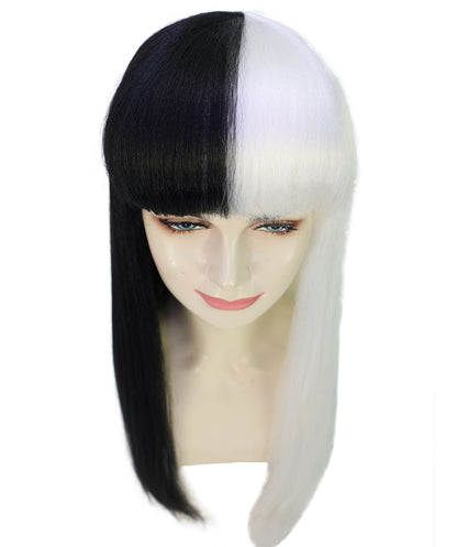 Midnight Lady | Women's Dark Red Color Straight Long Length Trendy Midnight Lady Wig
