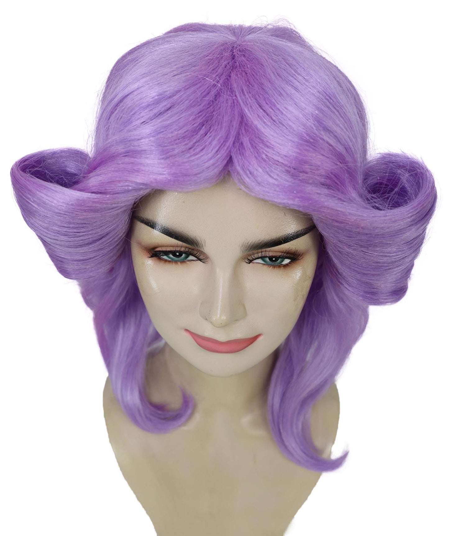 HPO Women's 70's Flick Multiple Color Retro Wig, Flame-retardant Synthetic Fiber