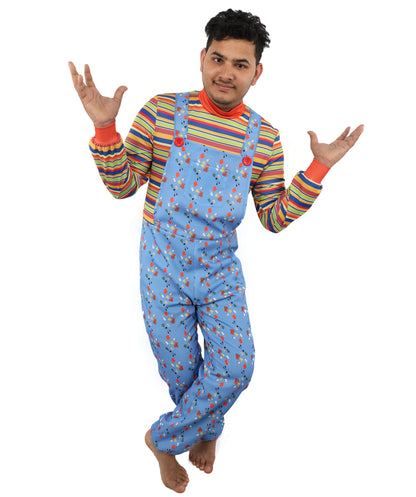HPO Men's Junior Police Officer Costume Set | Blue Ronior and NW Fabric Construction with Matching Cap | Ideal for Halloween, Theater, Drag, and Themed Performance Events