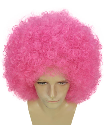 Men’s Big Curly Afro Wig | Bold Hair for Halloween, Themed Parties | Multiple Color Options
