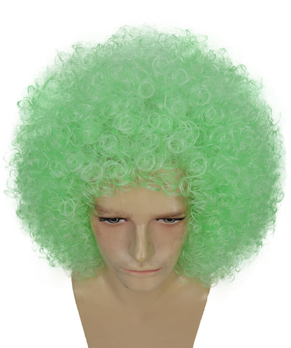 Men’s Big Curly Afro Wig | Bold Hair for Halloween, Themed Parties | Multiple Color Options