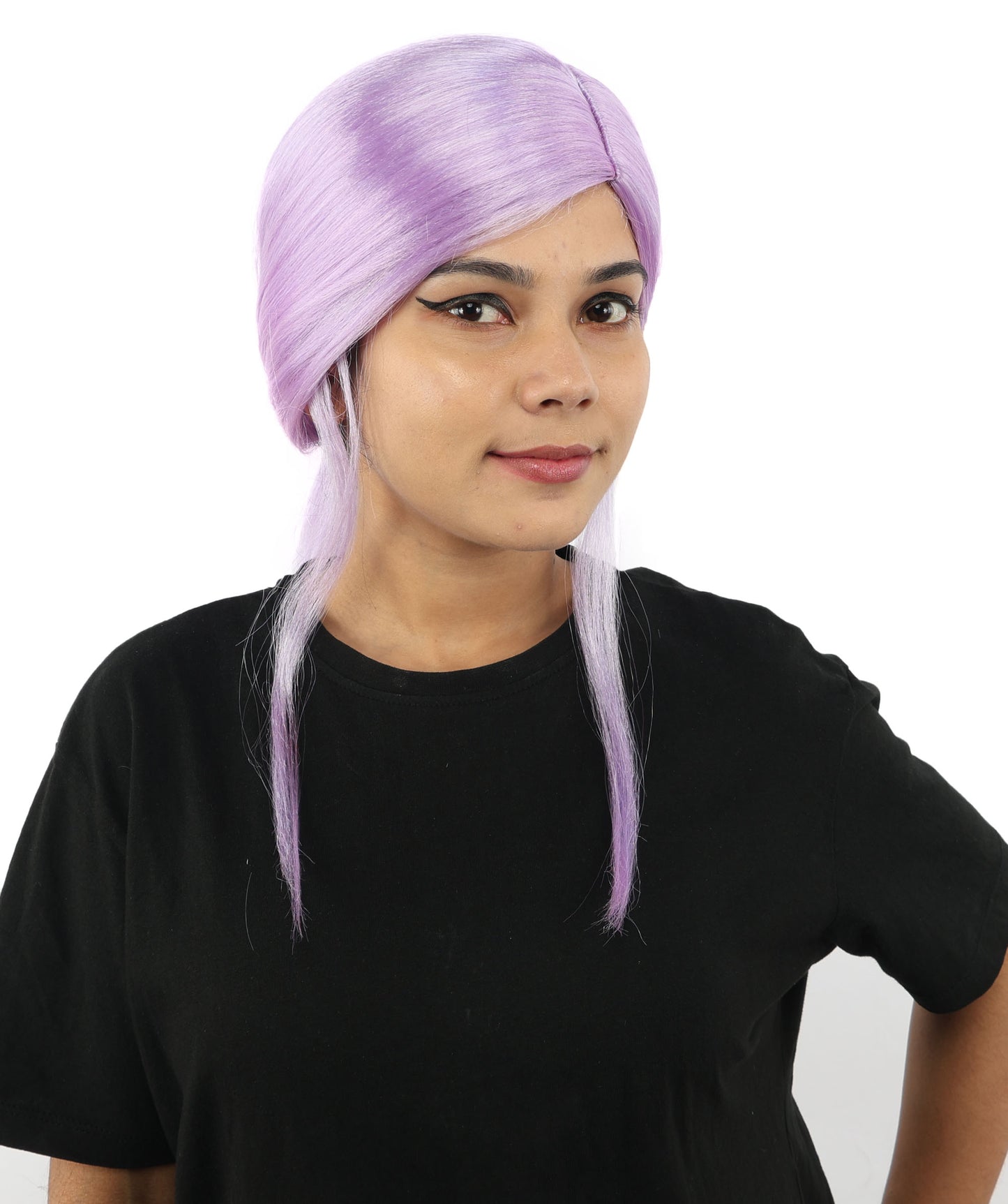 HPO Women’s Margo Gru-Inspired Long-Length Brown Wig | 17 Inch Hairpiece Halloween, Cosplay, and Themed Parties | Natural-Looking Synthetic hair with Capless Cap