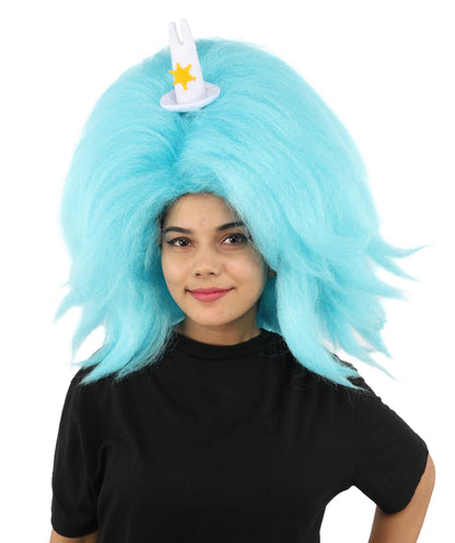 HPO Adult Women's Long Red Bob Wig | Straight Shoulder-Length Black Hair with Blunt Bangs, Included Accessory Set & Breathable Cap | Halloween, Anime Roleplay, Costume Party & Daily Wear