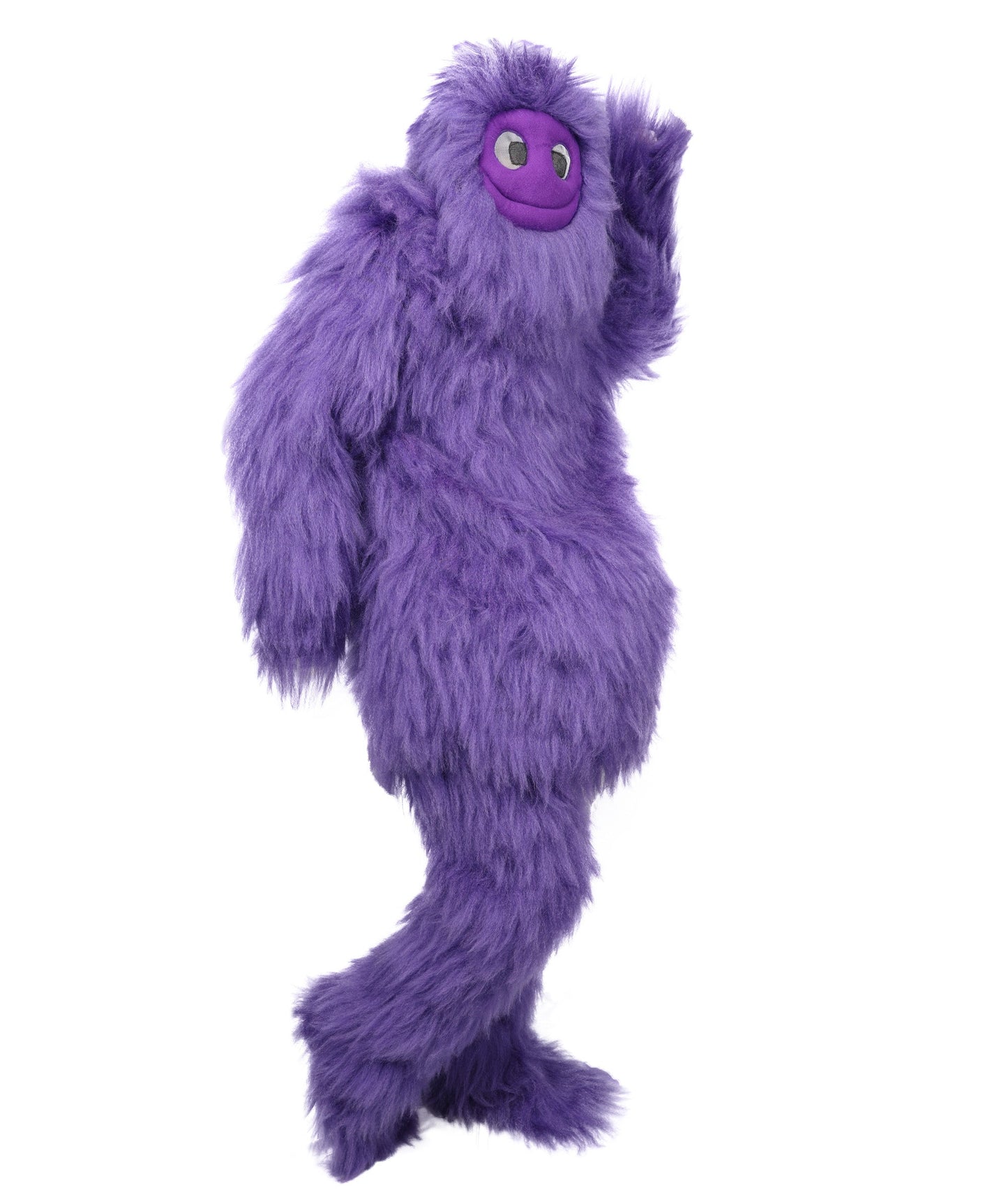 Adult Full Purple Monster Fur Bundle Costume & Mask Set | Body Suit with Head Mask | Ideal for Halloween, Cosplay and Parties