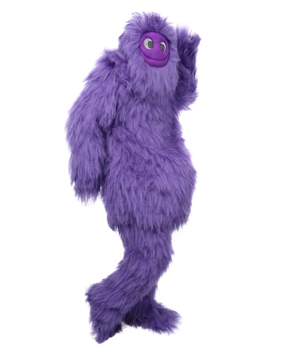 Adult Full Purple Monster Fur Bundle Costume & Mask Set | Body Suit with Head Mask | Ideal for Halloween, Cosplay and Parties