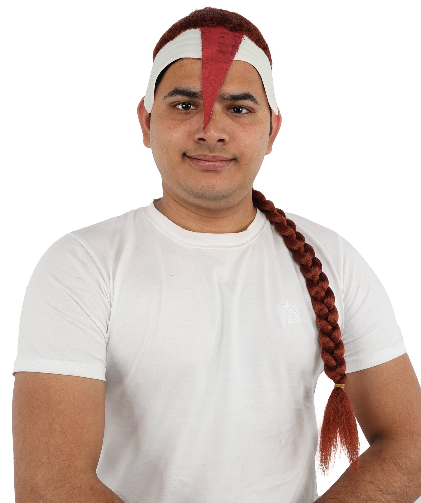 HPO Adult Men's Men's Adhesive Front Military Wig | Multicolor Options | Dark High and Tight Style with Glue-On Sideburns, Synthetic Fiber & Realistic Hairline | Halloween, Sci-Fi Roleplay, Special Effects Makeup & Costume Events