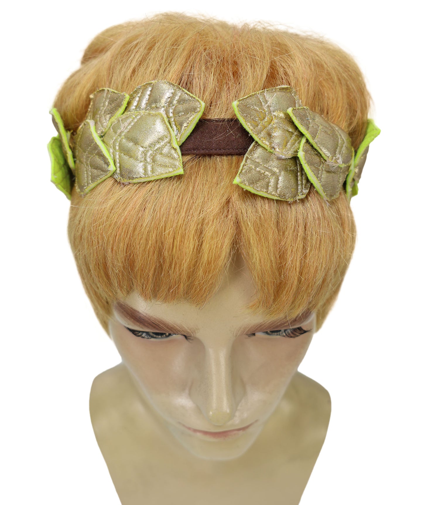 HPO Men’s Wavy Short Ginger Wig | Roman Emperor Inspired Historical Hairpiece | Theater, Gladiator Roleplay, Halloween & Cosplay Wig