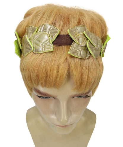 HPO Men’s Wavy Short Ginger Wig | Roman Emperor Inspired Historical Hairpiece | Theater, Gladiator Roleplay, Halloween & Cosplay Wig