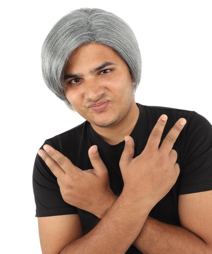 Men's Short Dramatic Texture Wig | Multiple Color Option | undercut, multi-layered messy styling | Halloween, cosplay, drag, theatrical performances, and themed parties