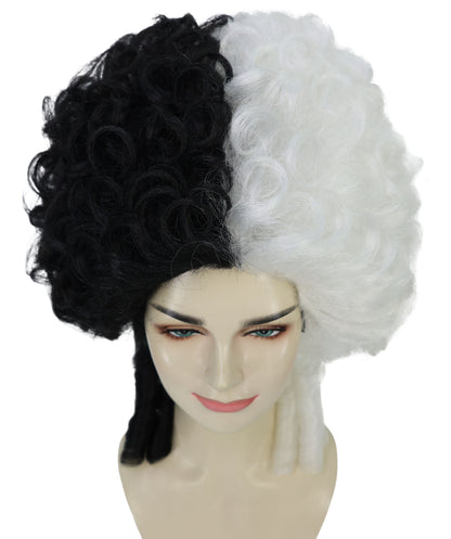 Womens Colonial Lady Wig | Blonde Curly Historical Wigs | Premium Breathable Capless Cap