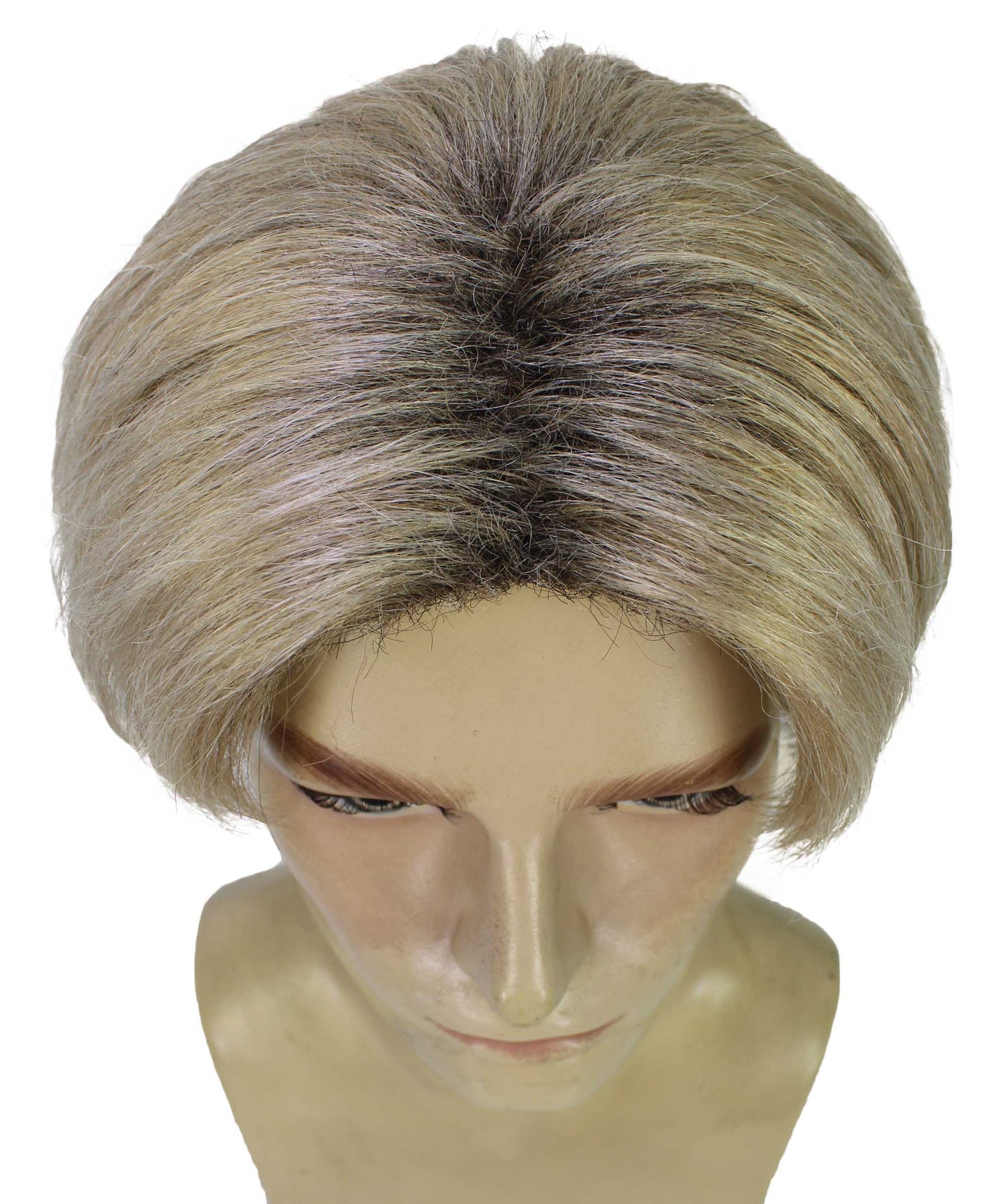 HPO Adult Male WIG 90's Heartthrob – Short Blonde Wig Light weight Synthetic Fiber, Perfect for 90s-Themed Costumes, Halloween Cosplay and Retro Parties