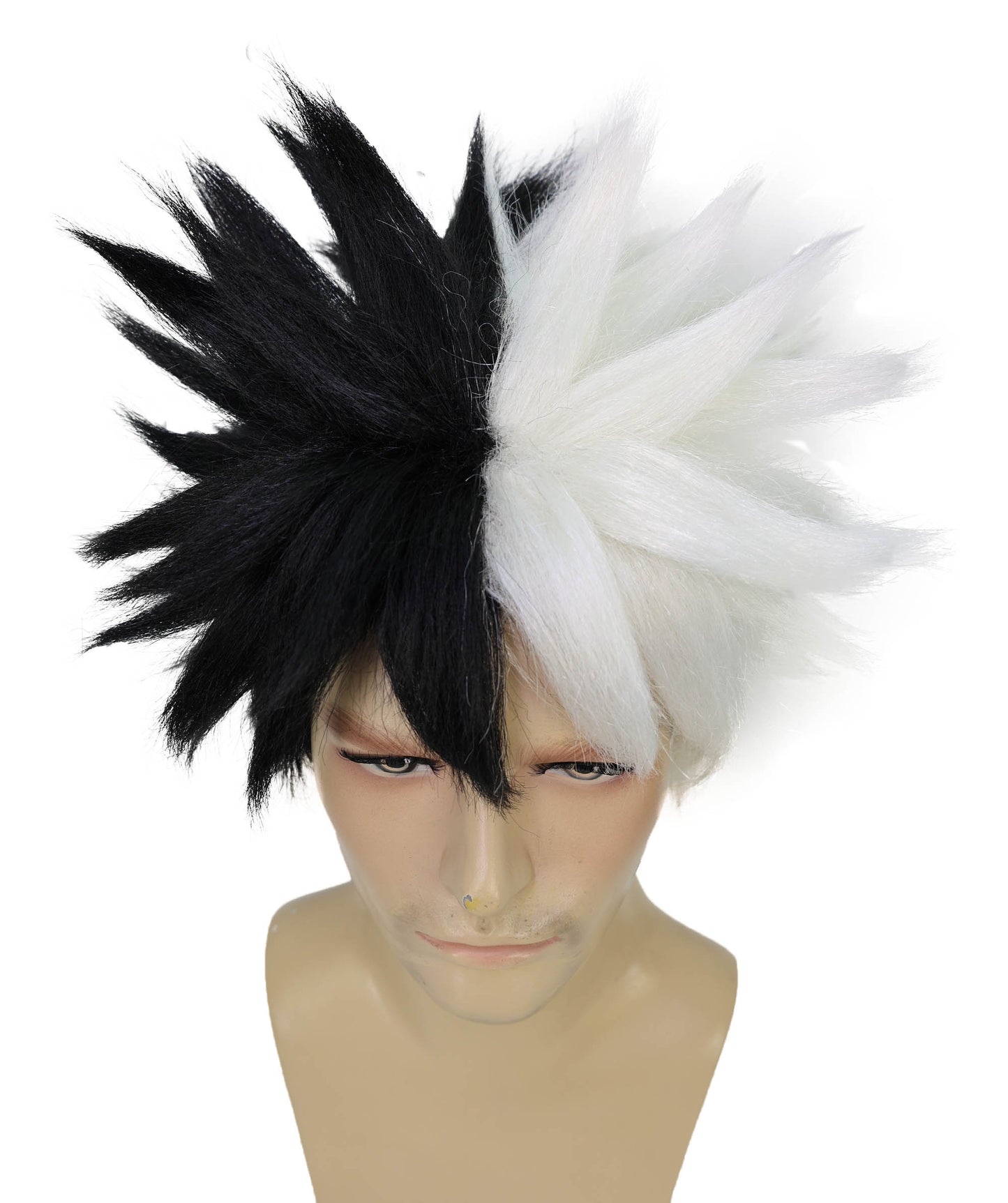 HPO Men's Japanese Superhero Manga Dark-green Spiked Wig