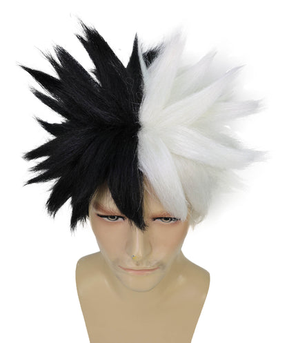 HPO Men's Japanese Superhero Manga Dark-green Spiked Wig