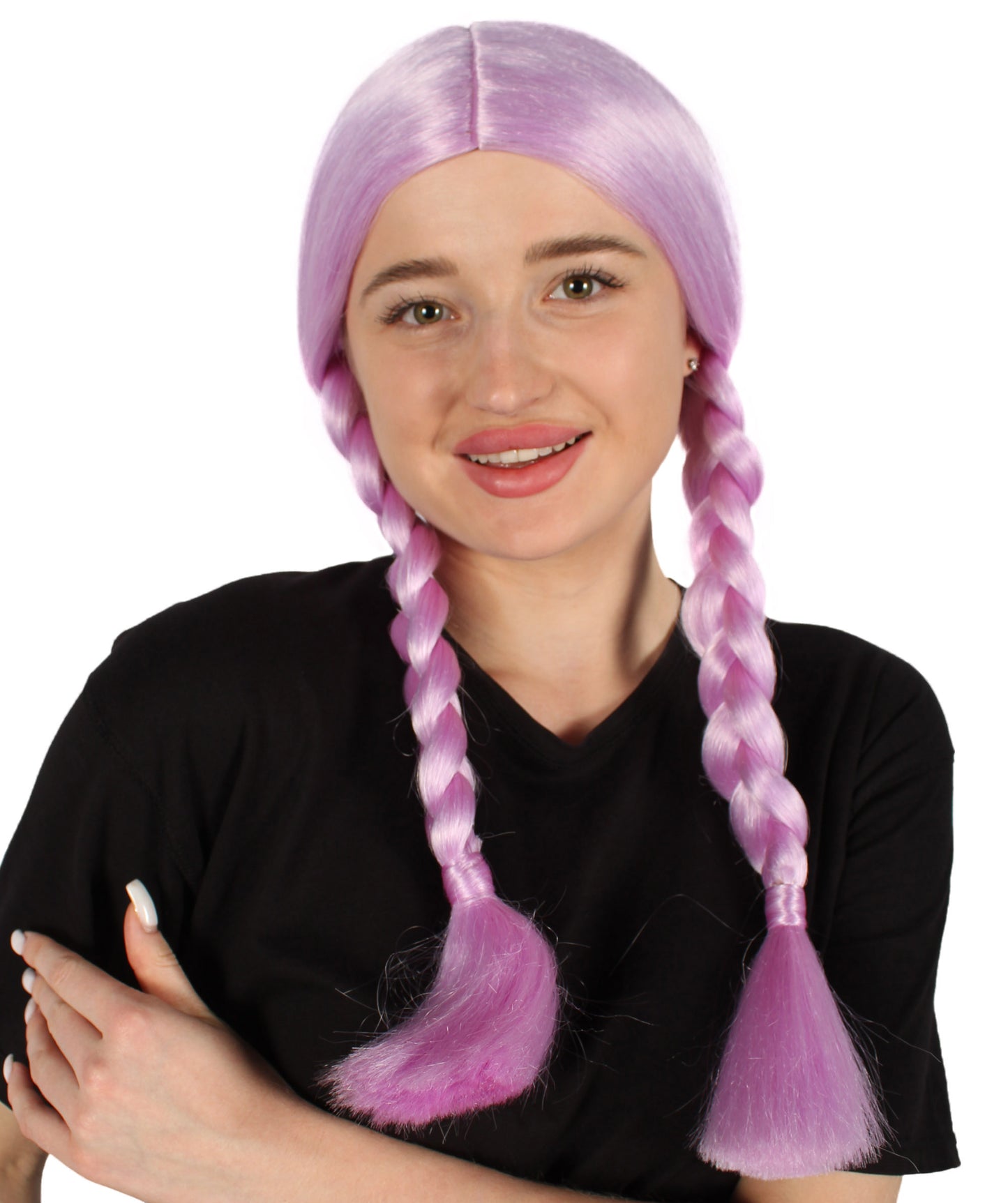 HPO Women's  Braided Gothic Wig | Multiple Color Collections TV Movie Wigs | Premium Breathable Capless Cap