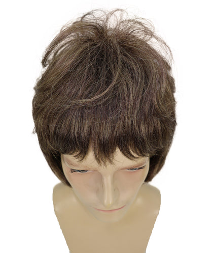 HPO Men's 80s 90s Rock Star Wig – Liam & Noel Gallagher Short Wavy Cosplay Wigs