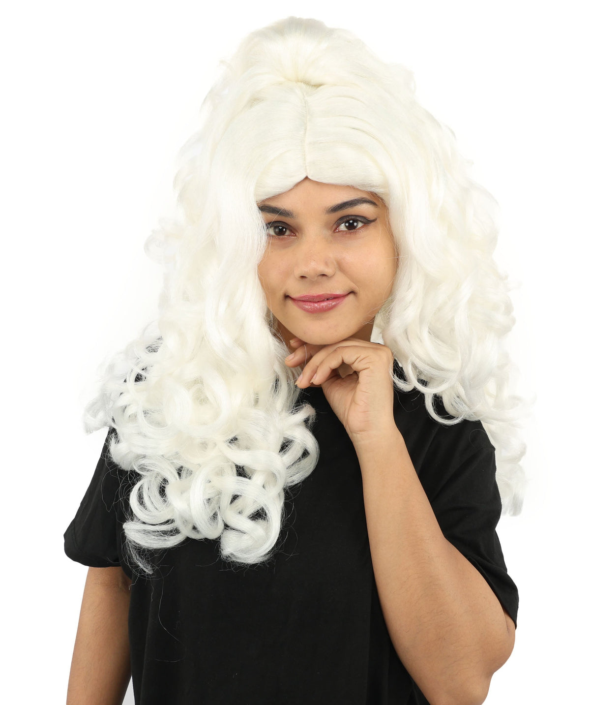 HPO Adult Long 20-Inch Curly Wig | Multiple Color Options | Ideal Cosplay, and Themed Parties | Soft, Natural-Looking, and Easy to Wear