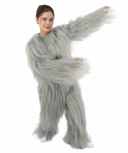 HPO Teen Extreme Hairy Person Costume Bundle & Mask Set - Full-Body Hair Suit Extra-Long Costume Wig for Halloween, Cosplay & Parties - Multiple Color Options
