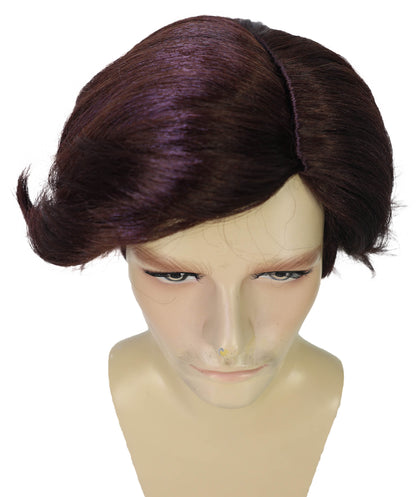 HPO Adult Men’s Wild 90s Detective Wig | Eccentric Character Look for Halloween
