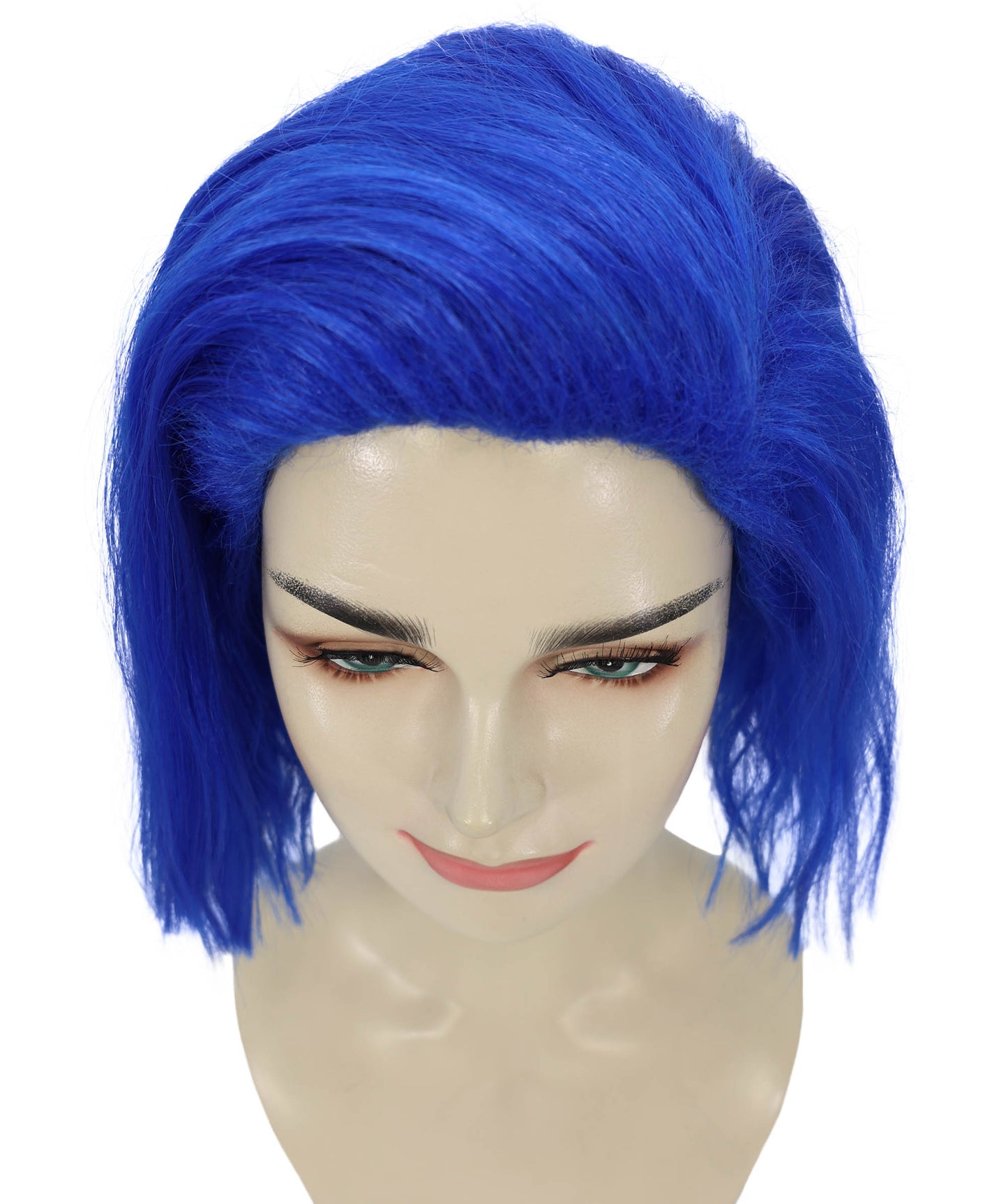Adult Women's 10" Inch Short Length Halloween Cosplay Ombre Pop Star Fireworks Costume Wig, Synthetic Soft Fiber Hair | Multicolor Options | HPO