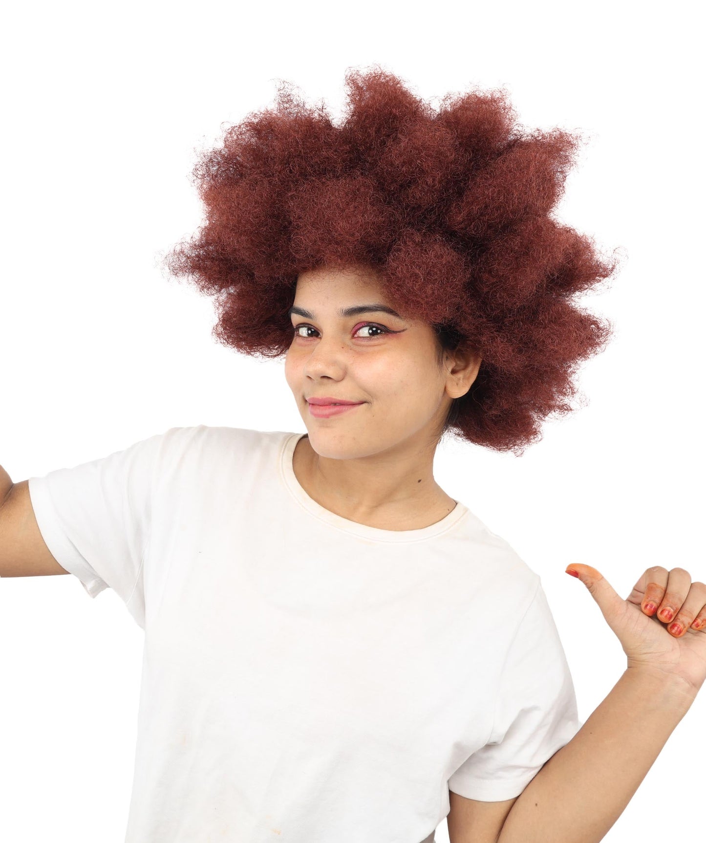 Womens Soldier Movie Afro | Cosplay Wig | Premium Breathable Capless Cap
