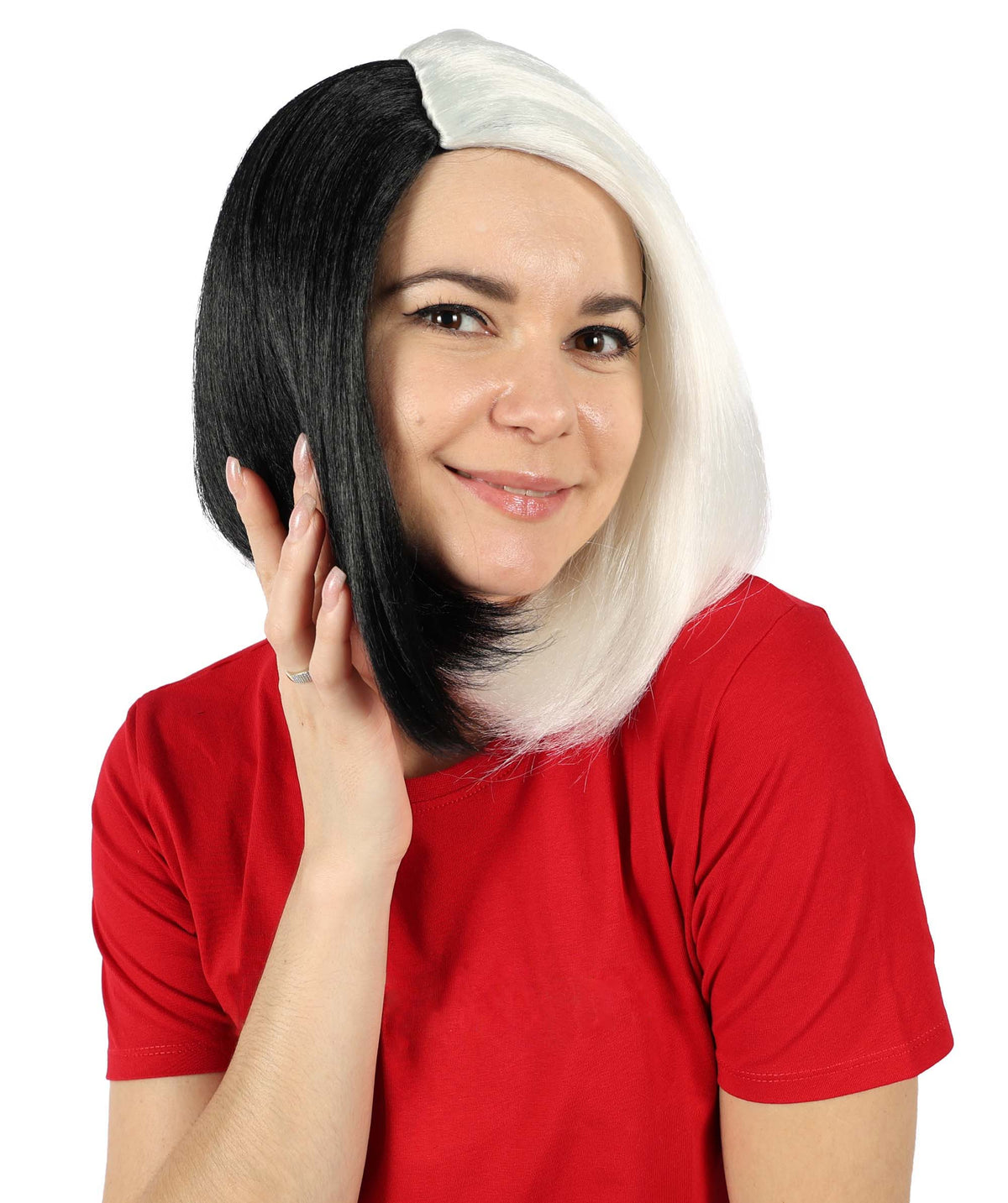 Introverted Bob | Women's Rose Multiple Color Straight Shoulder Length Trendy Introverted Bob Wig