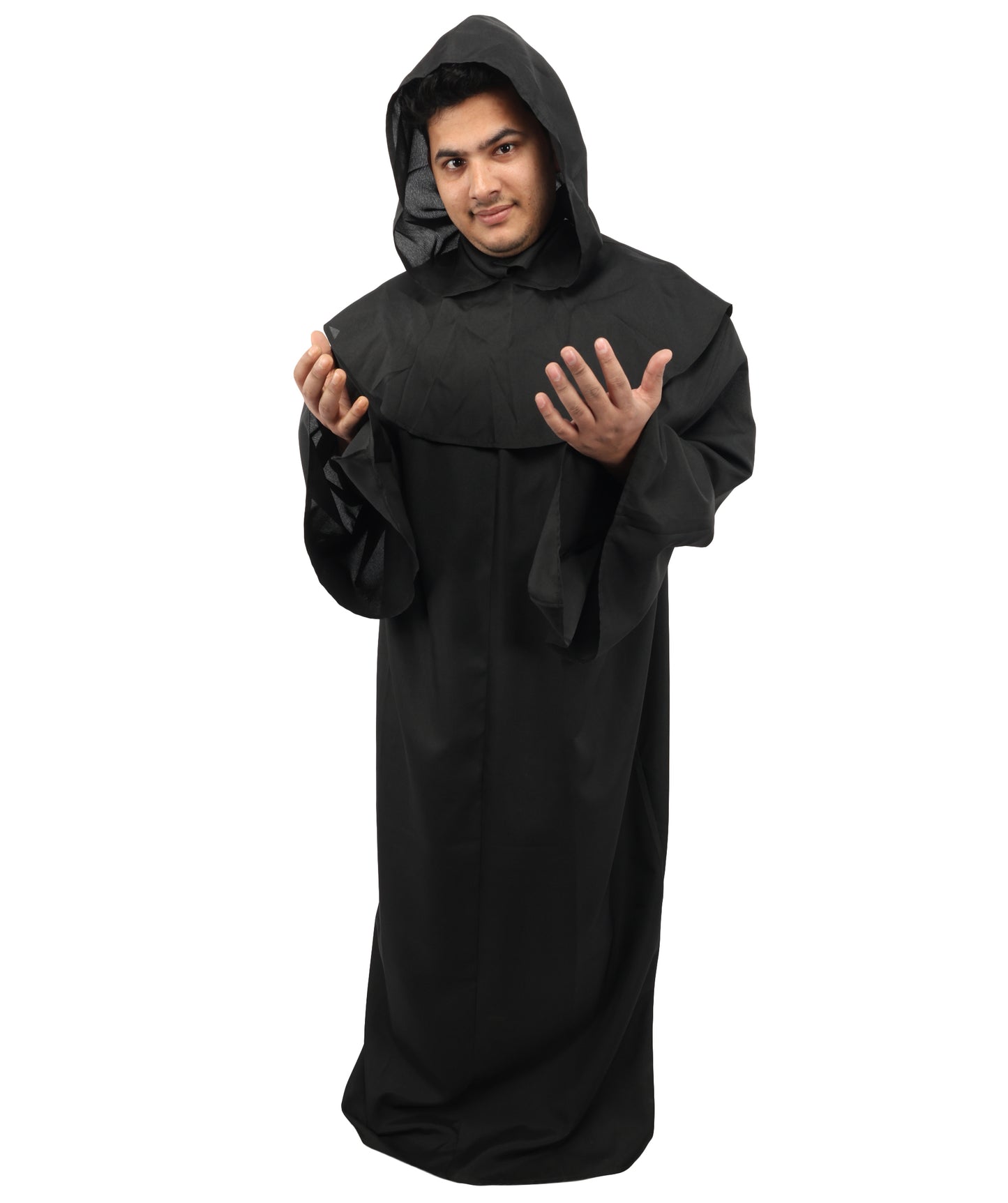 HPO Men's Deluxe Full-Length Layered Robe Costume - Black | Elegant and Stylish Outfit