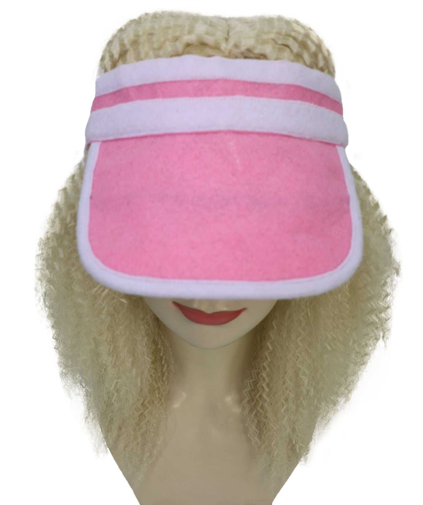 Poker Visor Wig with Blonde Cap for Adults – Party Hair Accessory for Casino Night & Theme Parties