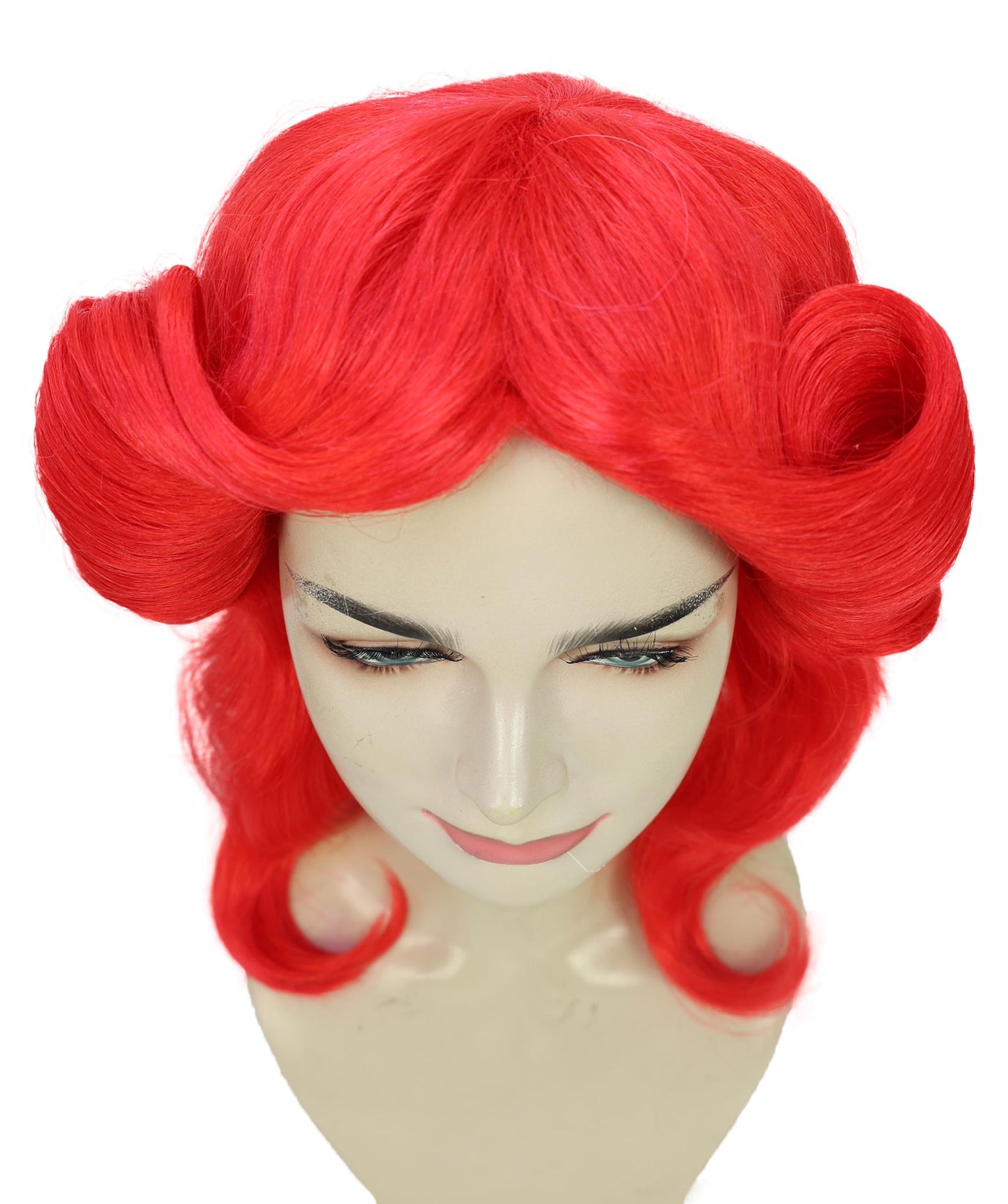 HPO Women's 70's Flick Multiple Color Retro Wig, Flame-retardant Synthetic Fiber