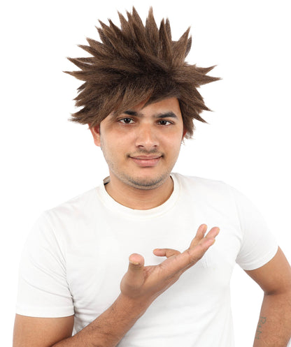 HPO Adult Men's Japanese Superhero Manga Spiky Wig |  Multi Color Options