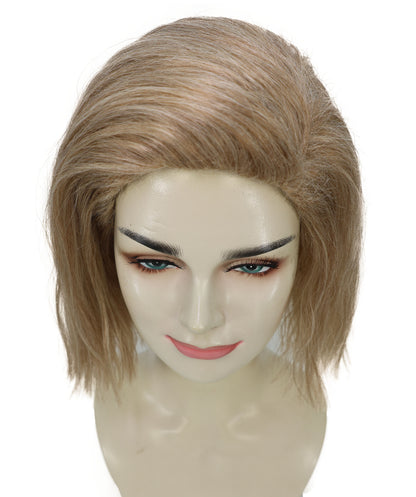 Adult Women's 10" Inch Short Length Halloween Cosplay Ombre Pop Star Fireworks Costume Wig, Synthetic Soft Fiber Hair | Multicolor Options | HPO