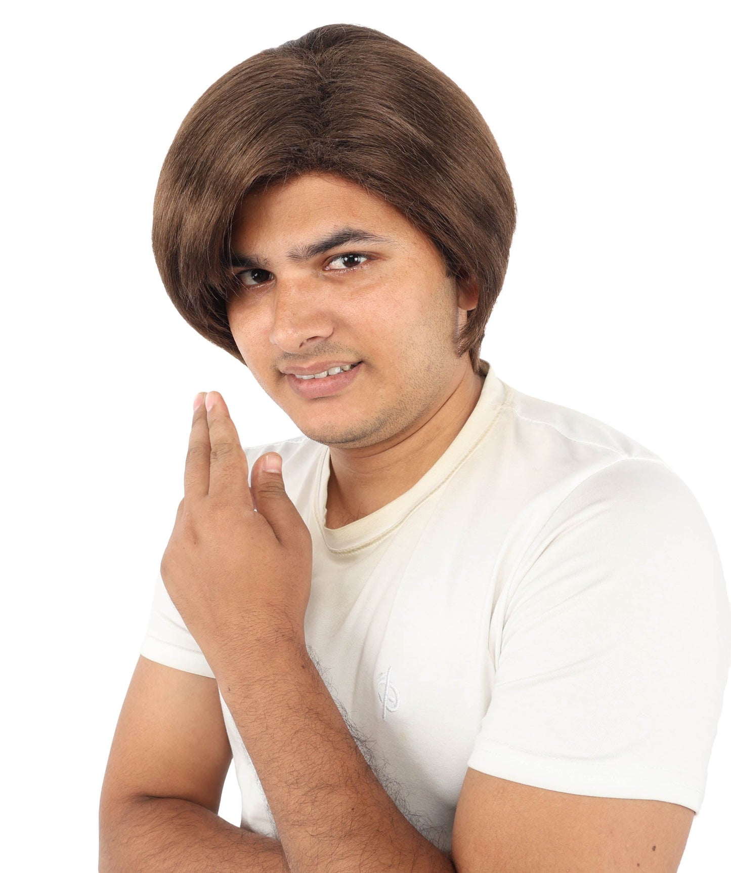 Men's Short Dramatic Texture Wig | Multiple Color Option | undercut, multi-layered messy styling | Halloween, cosplay, drag, theatrical performances, and themed parties