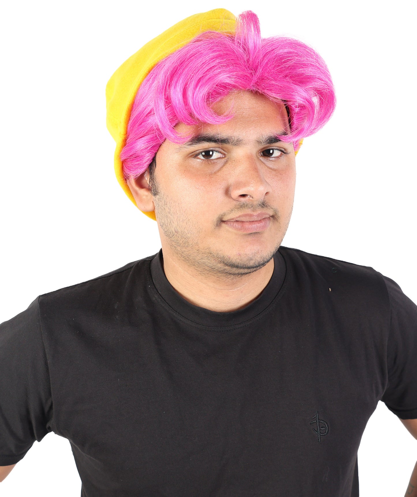 Fantasy Pop Idol Girl Wig with Hat | Long Straight Costume Hairpiece | Adjustable Breathable Cap for Halloween, Cosplay, Parties & Stage Events